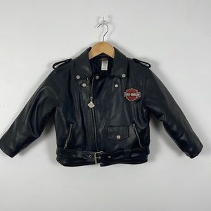 Harley-Davidson Youth Faux Leather Moto Jacket - 7